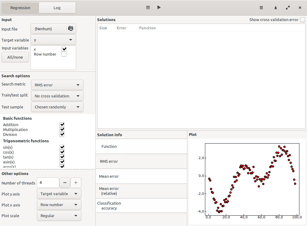 The TuringBot interface.