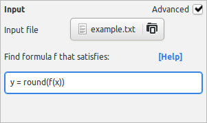 Custom symbolic regression search in TuringBot.